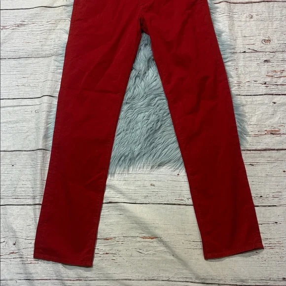 NWOT AG Adriano Goldschmied Graduate Chino Rocker Red Trousers